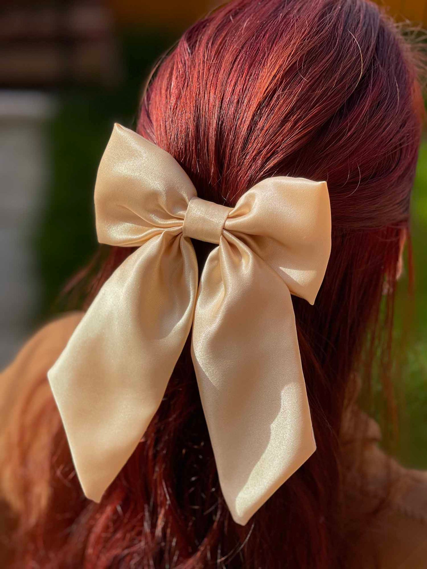 Gold Glitter HairBow