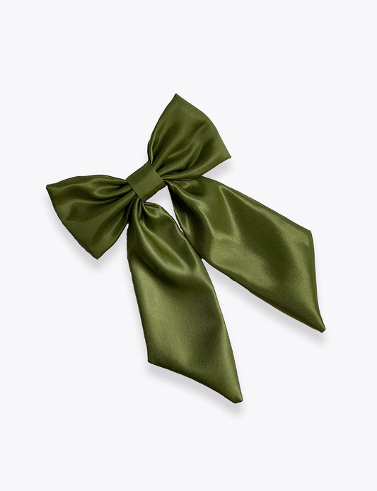 Green Olive HairBow